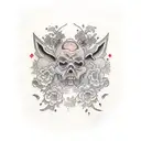 "i'm both the killer and the final girl"  tattoo design idea