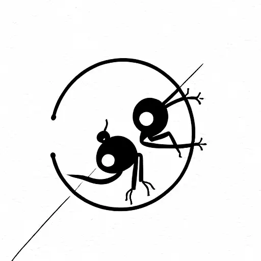 Ants tattoo design idea