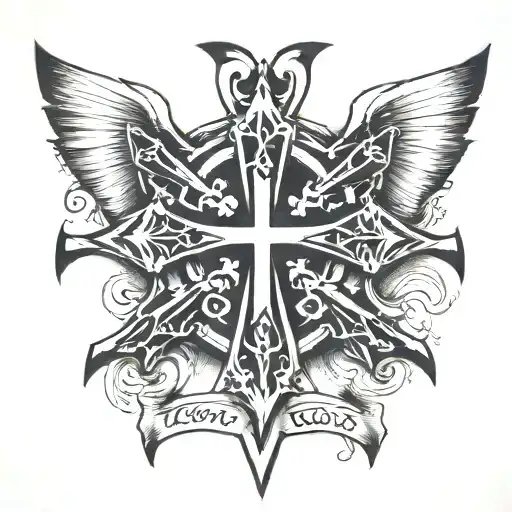 Iron cross on an elbow, but make it kinda hidden tattoo design idea