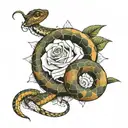 Imagine a snake wrapping around your entire arm, from your shoulder to your wrist. - tattoo design idea
