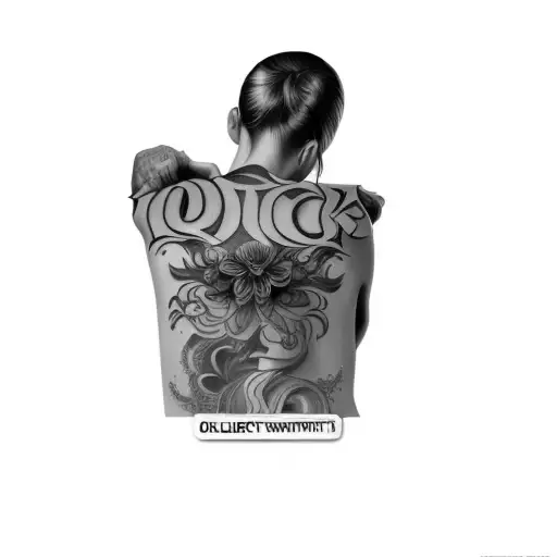 blackout work covering full tattooin a freehand flowing artistic paint style tattoo design idea