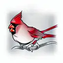 cardinal sleeve tattoo design idea