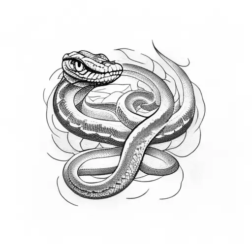 Snake Fang Tattoo - Temu
