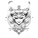 Sailor moon tattoo design idea