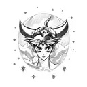 Sailor moon tattoo design idea