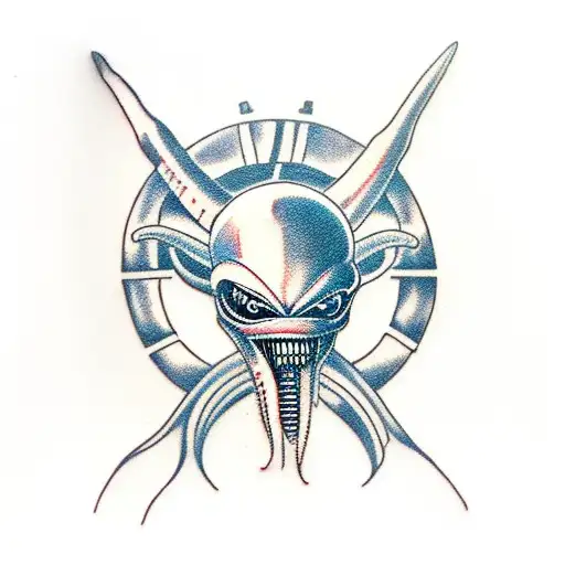 xenomorph 15cm simple tattoo tattoo design idea