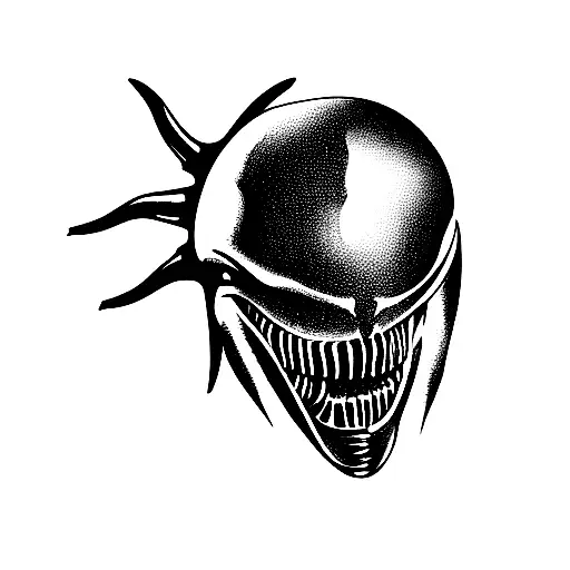alien xenomorph 15cm simple tattoo tattoo design idea
