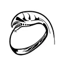 alien xenomorph 15cm simple tattoo tattoo design idea