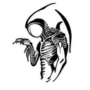 alien xenomorph full body 15cm simple tattoo tattoo design idea