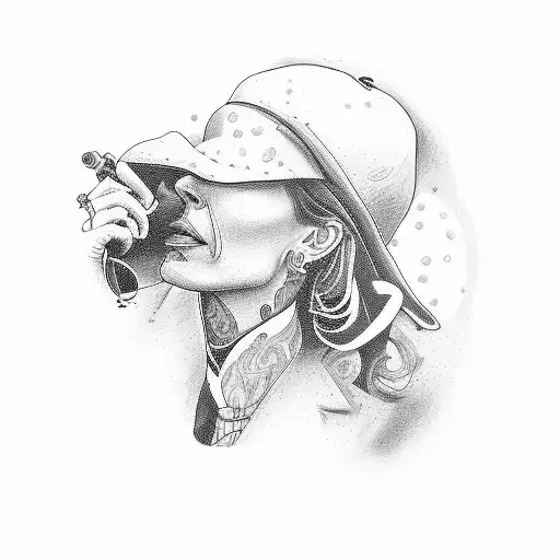 Peaky blinders mafia with nasture And horses tattoo design idea