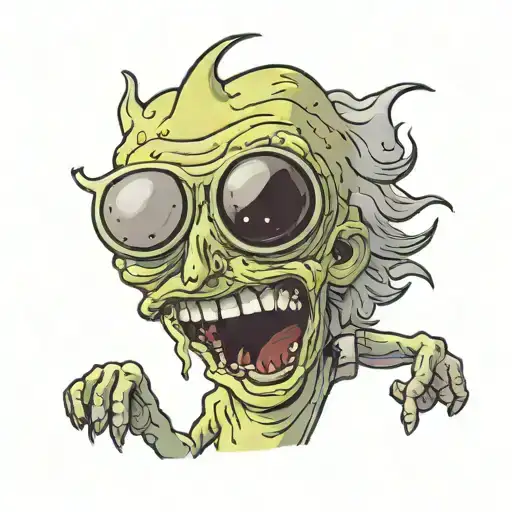 poopy butthole tattoo design idea