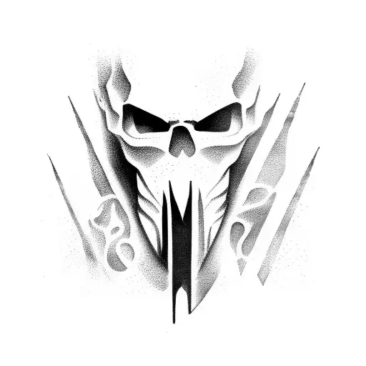 assassin ghost tattoo design idea