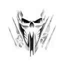 assassin ghost tattoo design idea