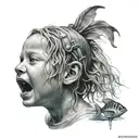 child from nirvana - nevermind tattoo design idea