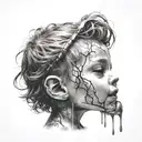 child from nirvana - nevermind tattoo design idea