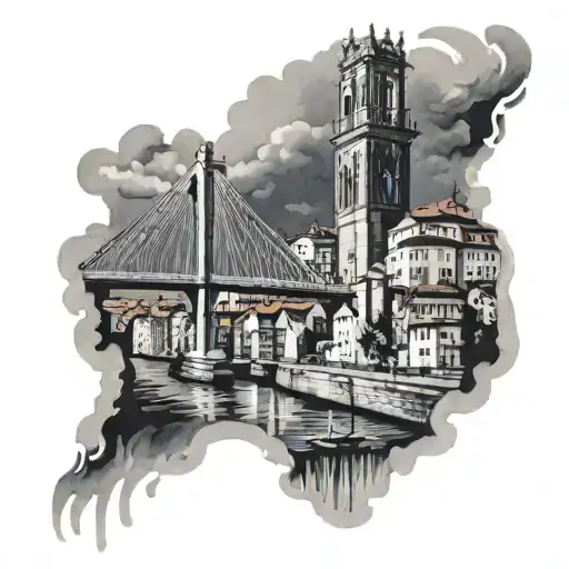 Dom Luis Bridge Porto Speed tattoo design idea