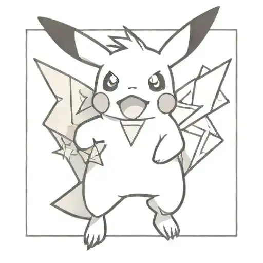 simple pokemon tattoo design idea