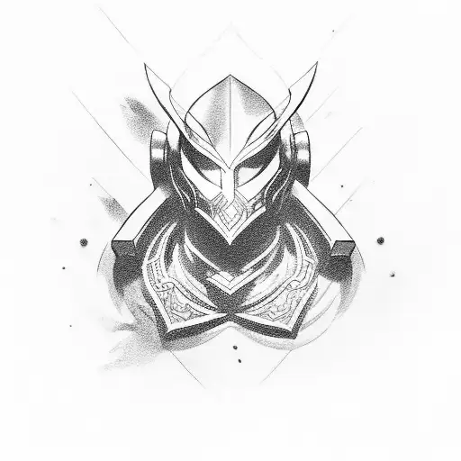 zed from league of legends tattoo design idea