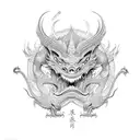 asia dragon tattoo design idea