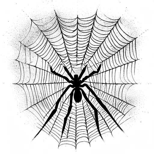 Spider Web tattoo design idea