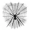 Spider Web tattoo design idea