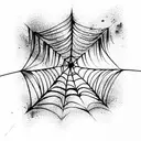 Spider Web tattoo design idea