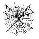 Spider Web tattoo design idea