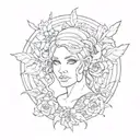 babe tattoo design idea