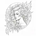 babe tattoo design idea