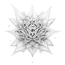 red chakra lotus tattoo design idea