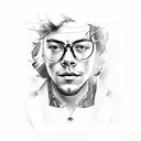 harry styles tattoo design idea