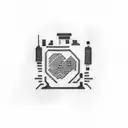 one direction silhouette  tattoo design idea