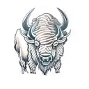 bison tattoo design idea