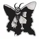 mothman cryptid  tattoo design idea