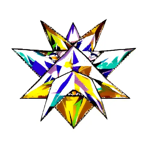 Diamond tattoo design idea