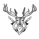 deer tattoo design idea