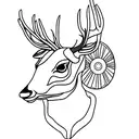 deer tattoo design idea