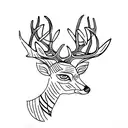 deer tattoo design idea