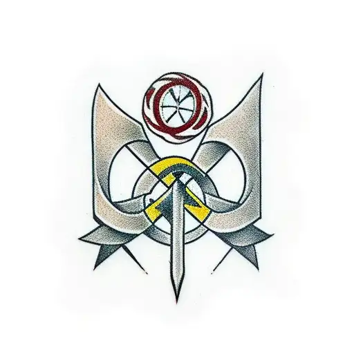 ukrainian trident tattoo design idea