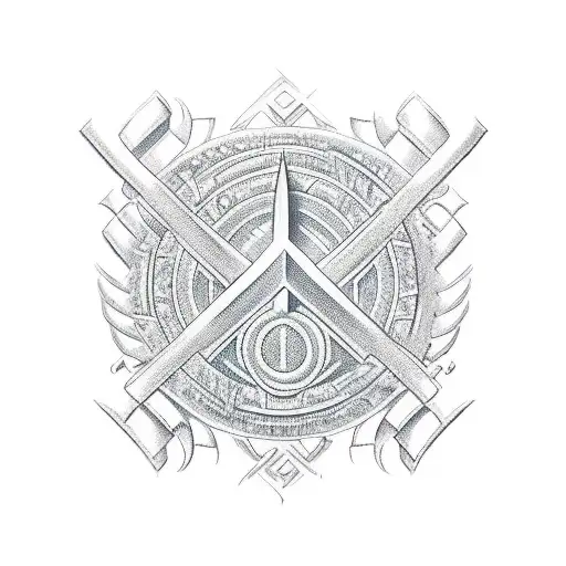 Ukrainian Trident tattoo design idea