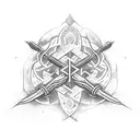 Ukrainian Trident tattoo design idea