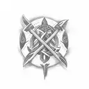 Ukrainian Trident tattoo design idea