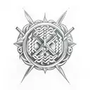 Ukrainian Trident tattoo design idea