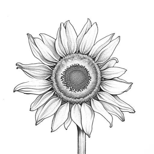 Daisy, sunflower, wildflower, bee, lavender tattoo design idea