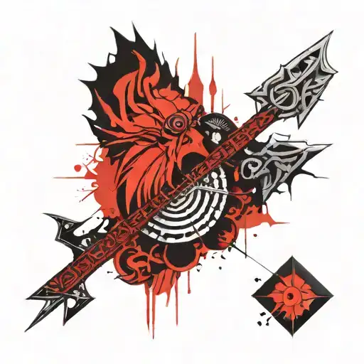 Metal music, viking, nature, tenacity perseverance continuance tattoo design idea