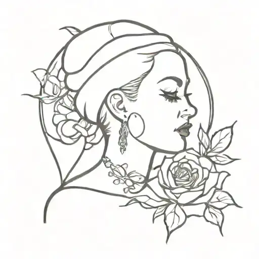 Mac Miller tribute tattoo combining elements like the Divine Feminine tattoo design idea