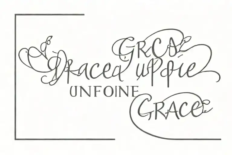 Grace upon Grace tattoo design idea