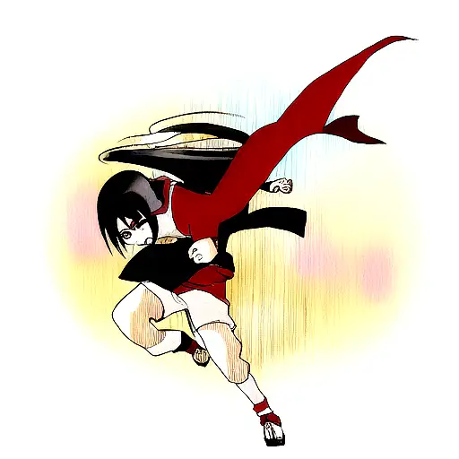 Itachi Uchiha on fist tattoo design idea