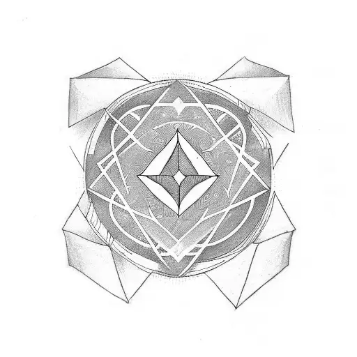 strange symbol tattoo design idea