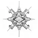 strange symbol tattoo design idea